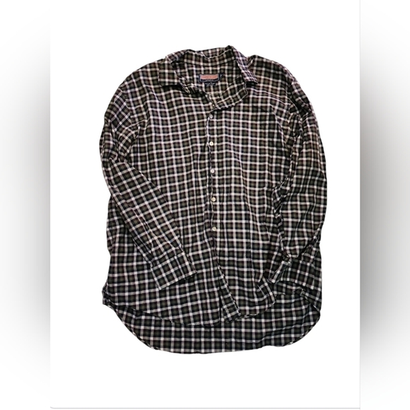 Vineyard Vines Other - Vineyard Vines Shirt Men XL Green Purple Plaid Shep & Ian Taylor Cotton Casual